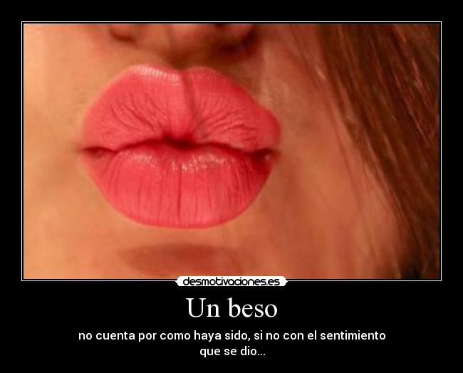 Un beso -