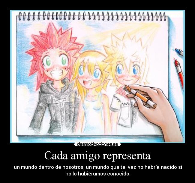 carteles amistad kingdom hearts desmotivaciones