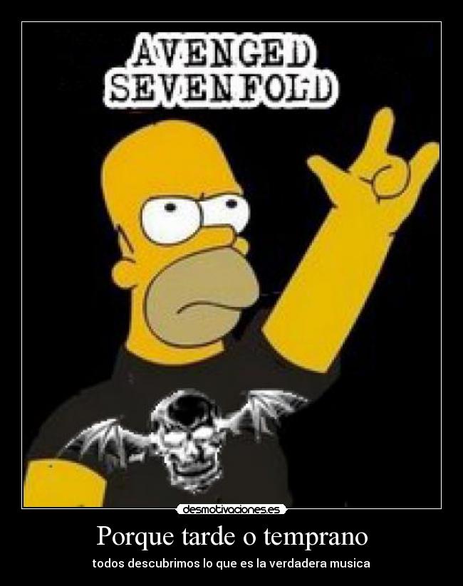 carteles si homer gusta a7x que sabe desmotivaciones