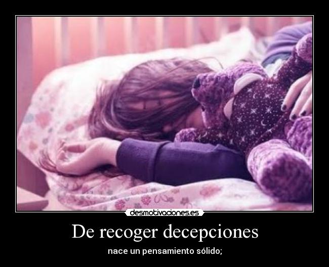 De recoger decepciones - 