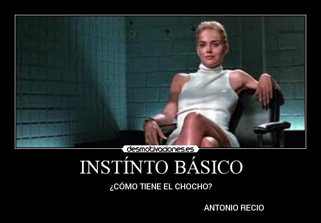 INSTÍNTO BÁSICO - ¿CÓMO TIENE EL CHOCHO?

                                                                          ANTONIO RECIO