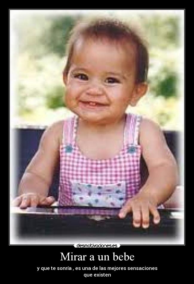 Mirar a un bebe -