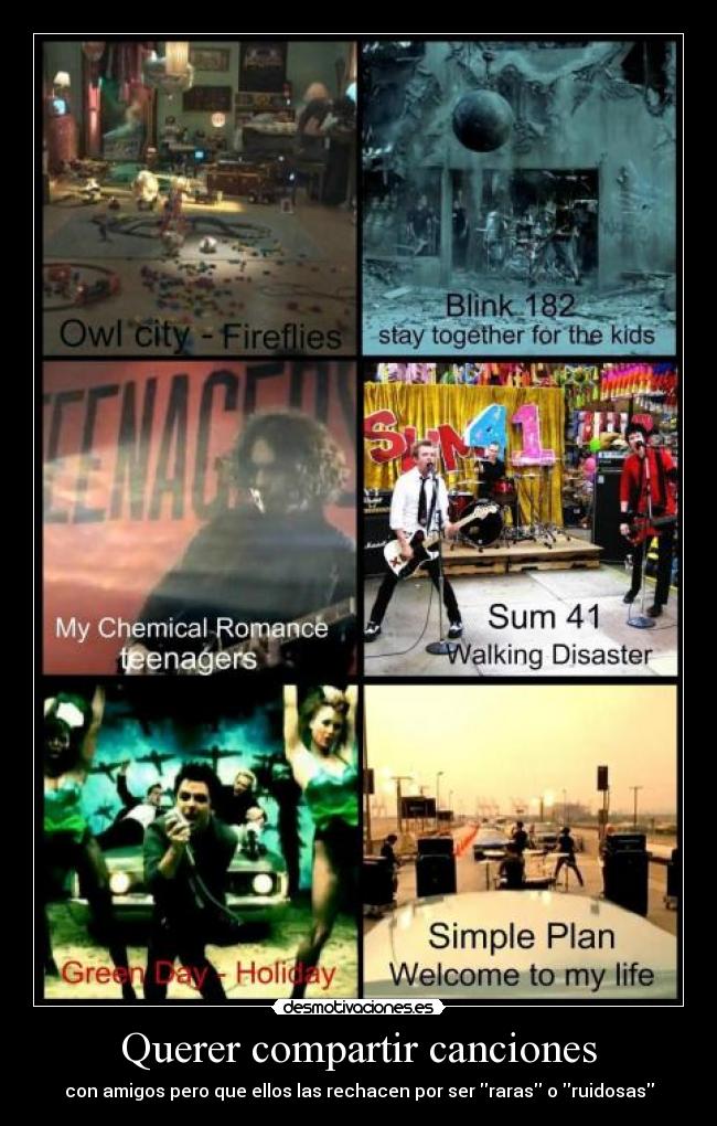Querer compartir canciones -