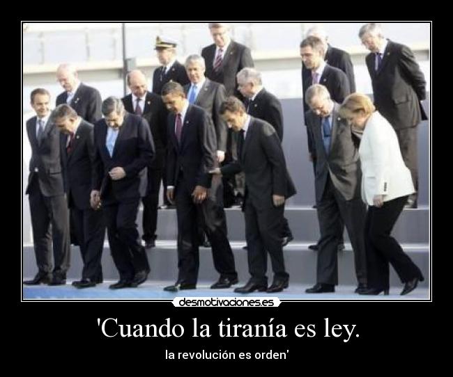 Cuando la tiranía es ley. - la revolución es orden