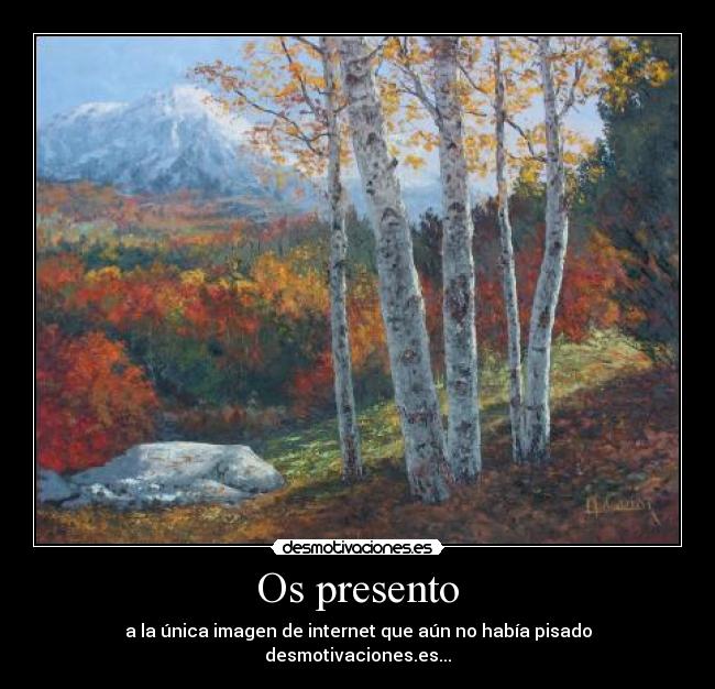 Os presento - a la única imagen de internet que aún no había pisado desmotivaciones.es...