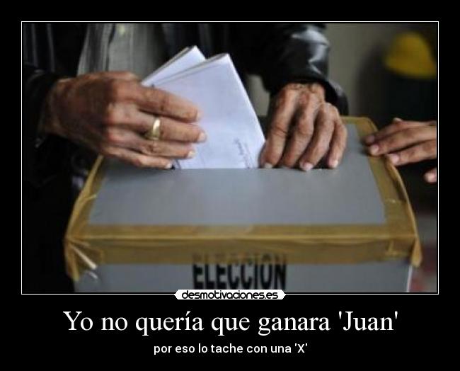 carteles votos desmotivaciones