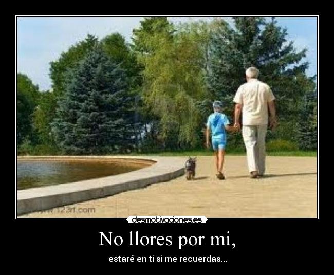 No llores por mi, - 