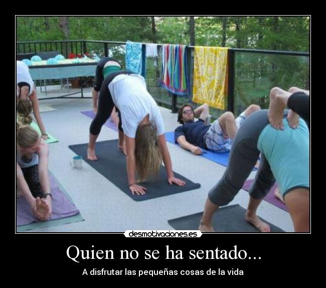 carteles the dog yoga desmotivaciones
