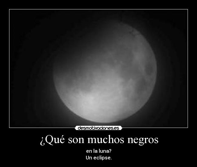 ¿Qué son muchos negros -