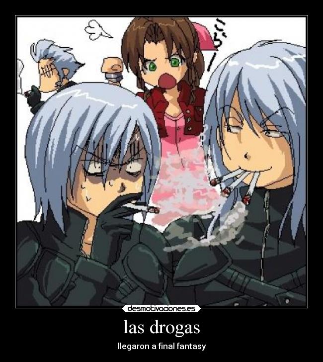 las drogas - llegaron a final fantasy