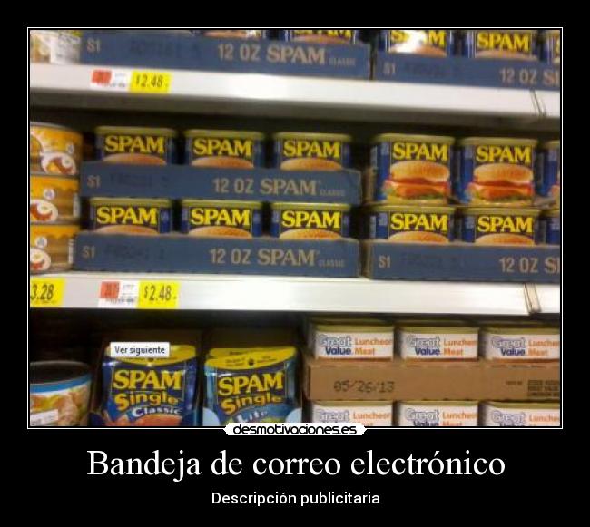 carteles spam bandeja correo electronico thor71 spam spam spam desmotivaciones