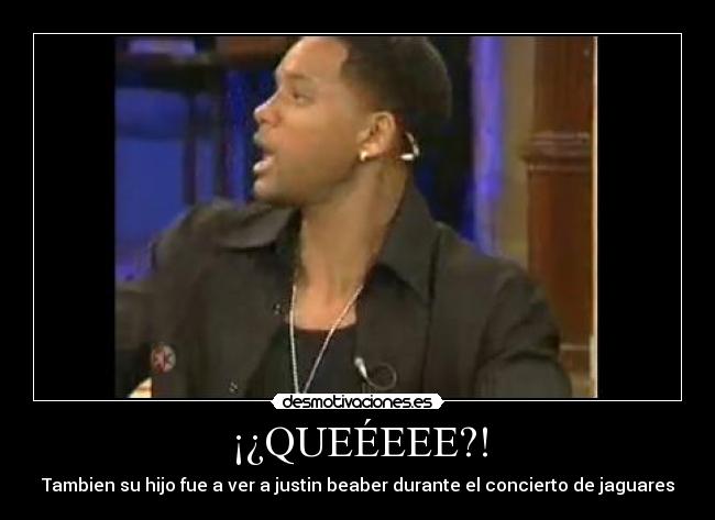 ¡¿QUEÉEEE?! - Tambien su hijo fue a ver a justin beaber durante el concierto de jaguares