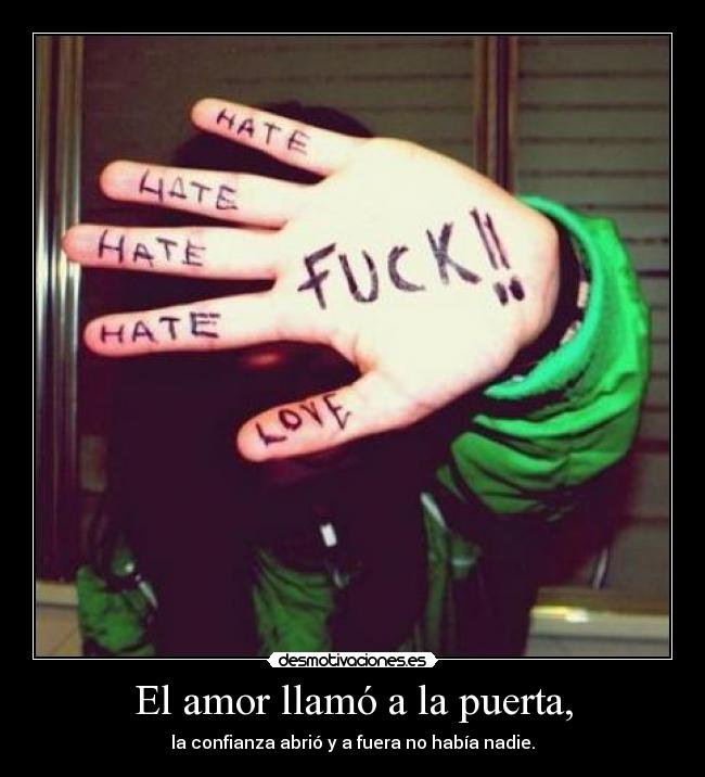 El amor llamó a la puerta, - 