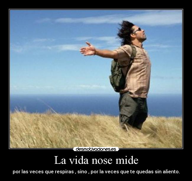 La vida nose mide - 