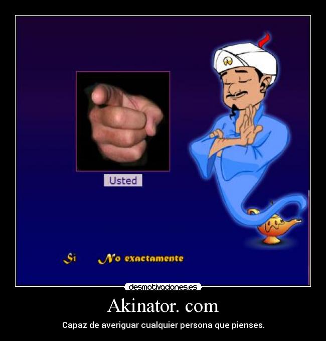 Akinator. com - Capaz de averiguar cualquier persona que pienses.