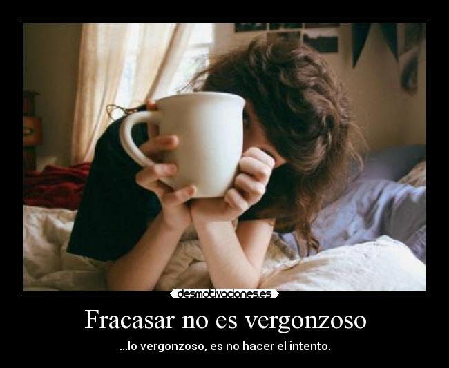 Fracasar no es vergonzoso -