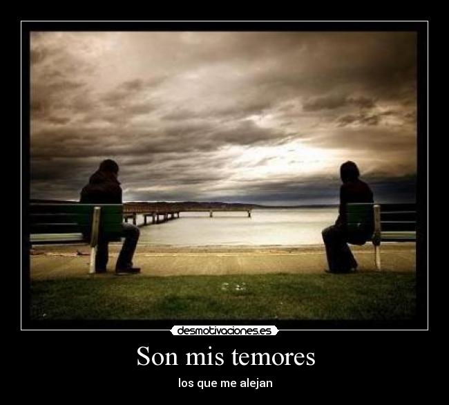 Son mis temores - los que me alejan