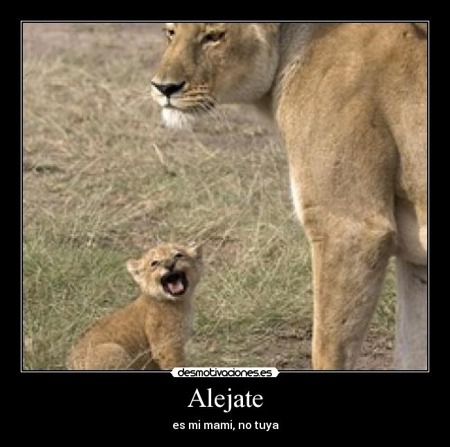 Alejate - es mi mami, no tuya