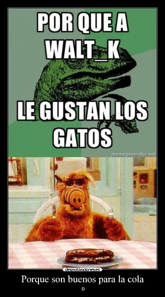 Porque son buenos para la cola - :D