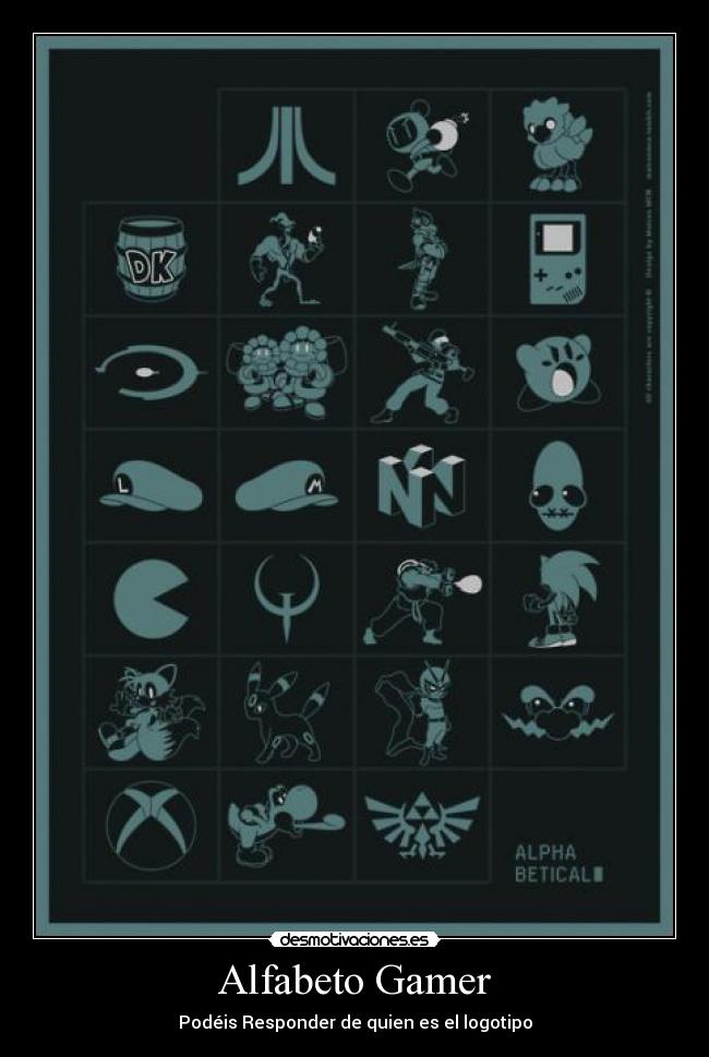 Alfabeto Gamer - Podéis Responder de quien es el logotipo