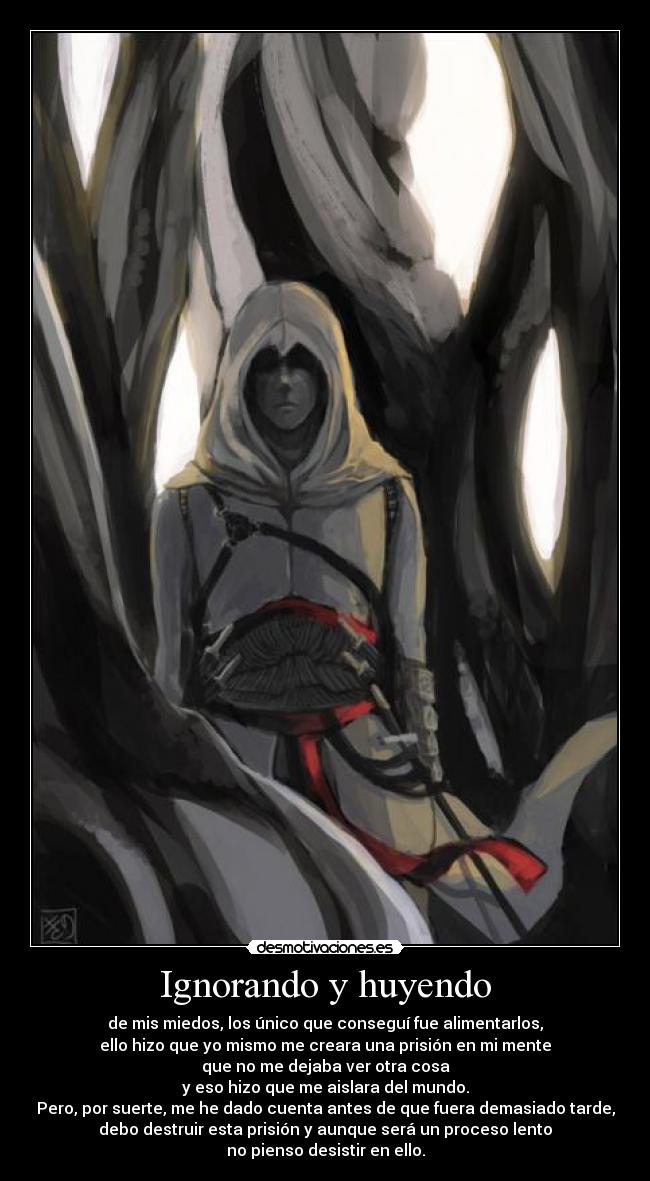 carteles assassins creed altair esto solo principio largo camino desmotivaciones