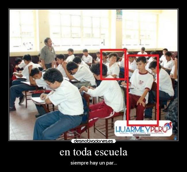 en toda escuela -
