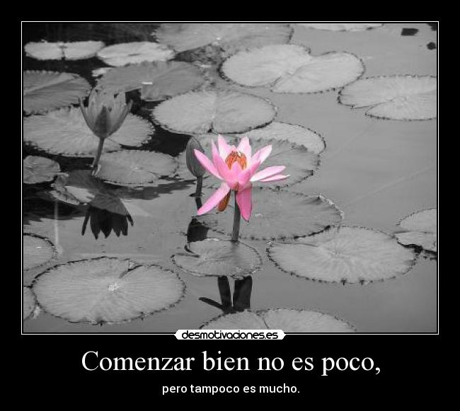 Comenzar bien no es poco, - pero tampoco es mucho.