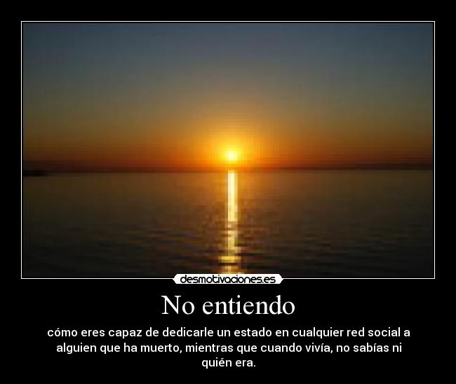 No entiendo - 