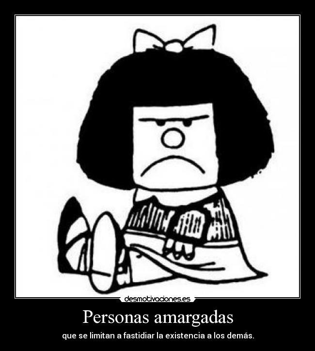 Personas amargadas