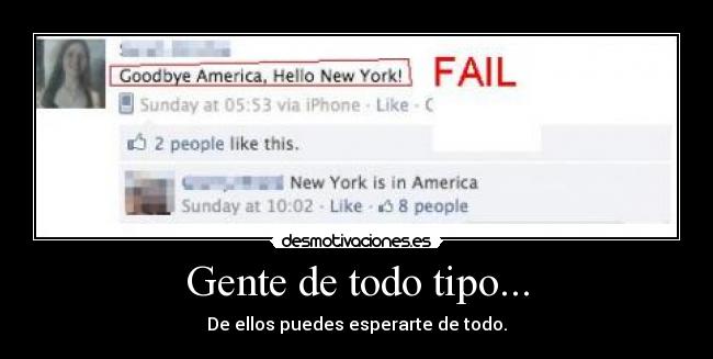 Gente de todo tipo... - De ellos puedes esperarte de todo.