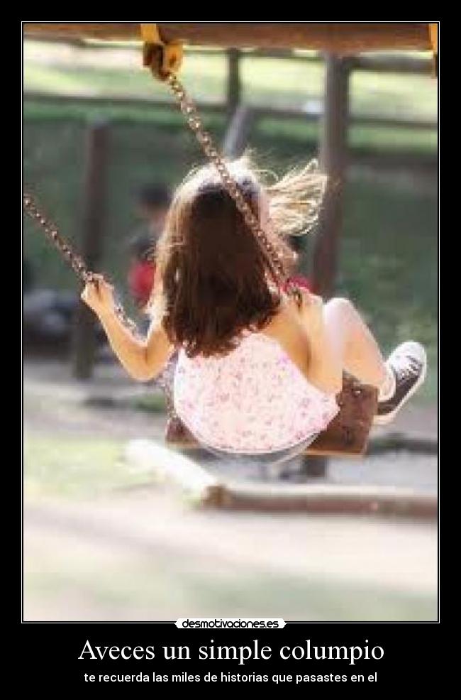 Aveces un simple columpio -
