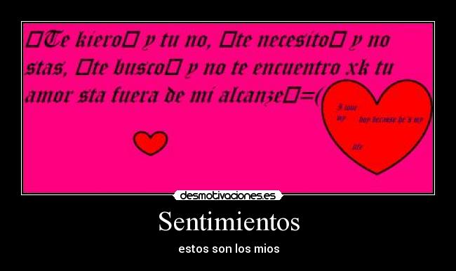 Sentimientos -