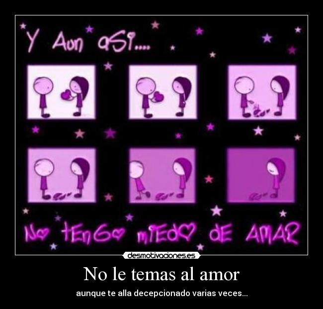 No le temas al amor -