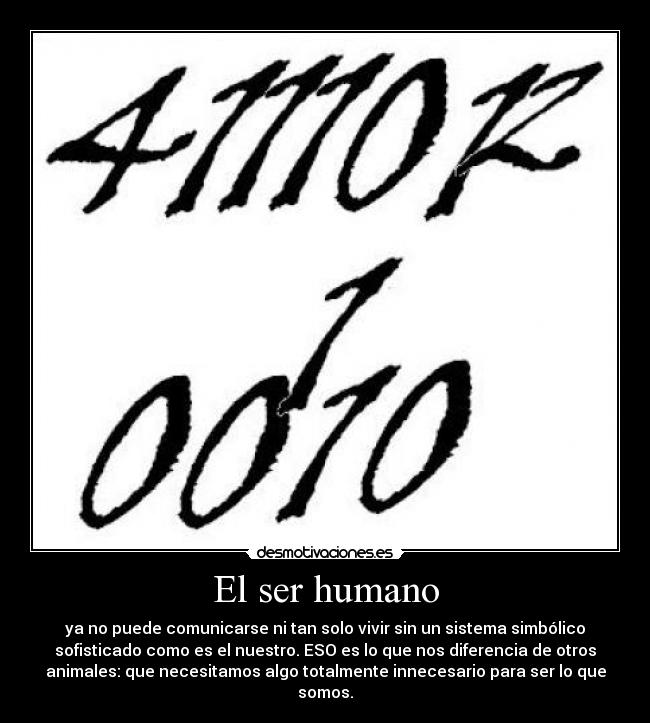 El ser humano -