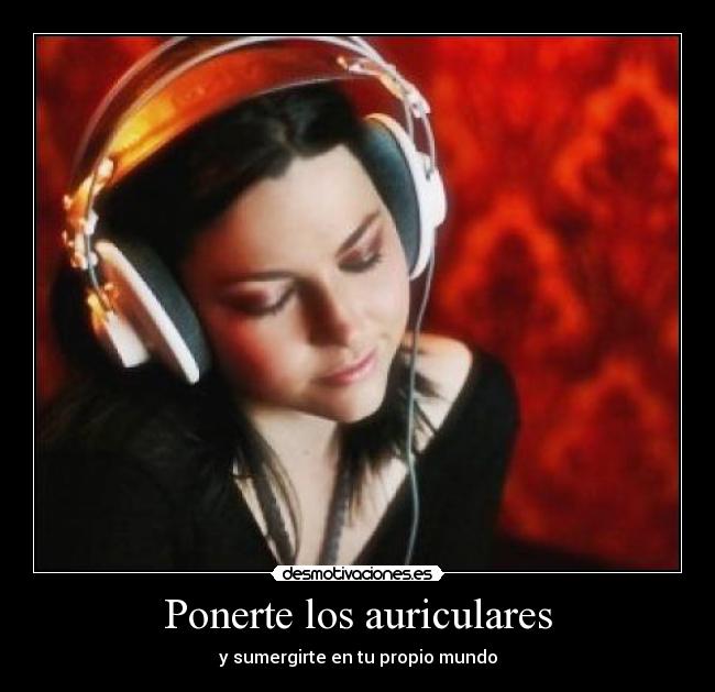 carteles escuchar musica desmotivaciones