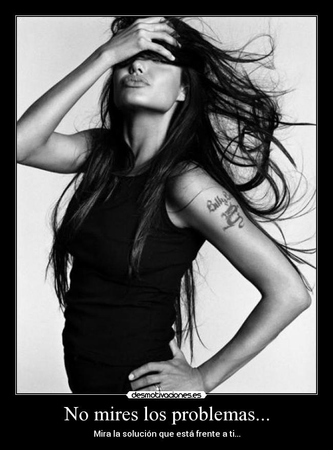 No mires los problemas... - Mira la solución que está frente a ti...