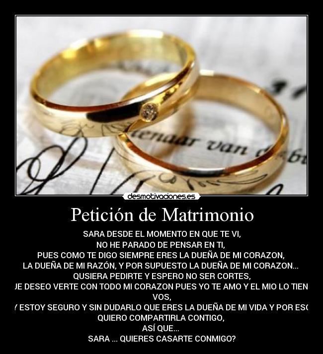 Petición de Matrimonio - 