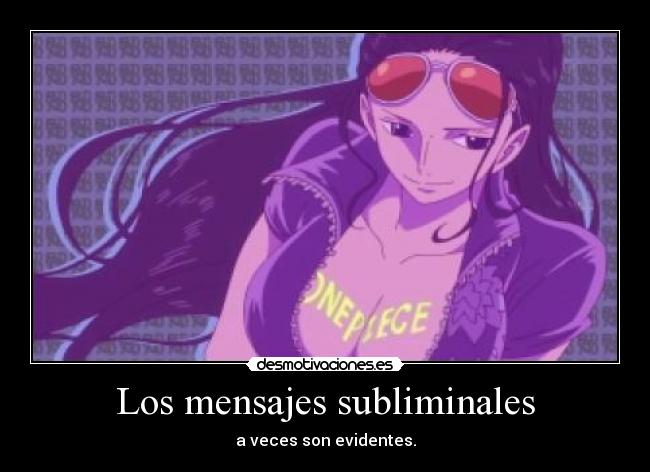 Los mensajes subliminales - a veces son evidentes.