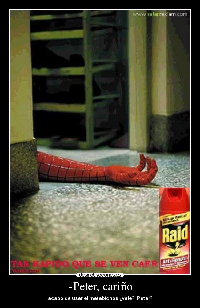 carteles spiderman desmotivaciones