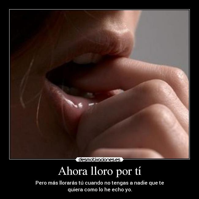 Ahora lloro por tí -