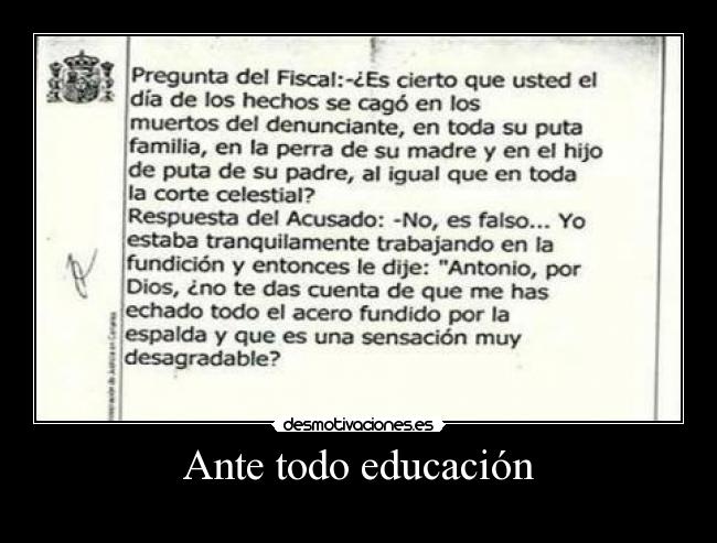 Ante todo educación - 