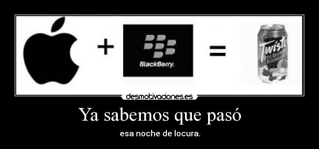 Ya sabemos que pasó -