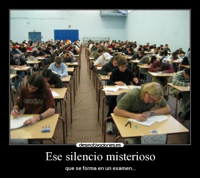 Ese silencio misterioso - 