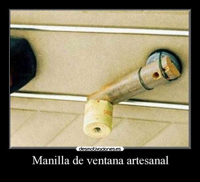 Manilla de ventana artesanal -