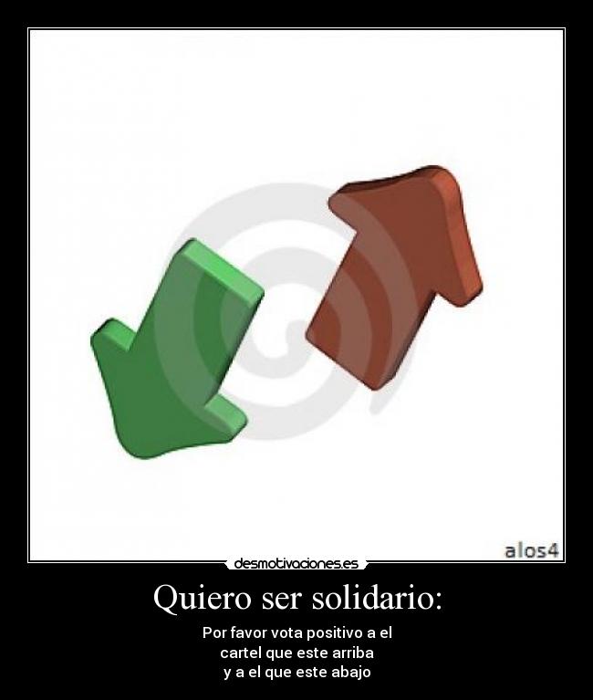 Quiero ser solidario: -