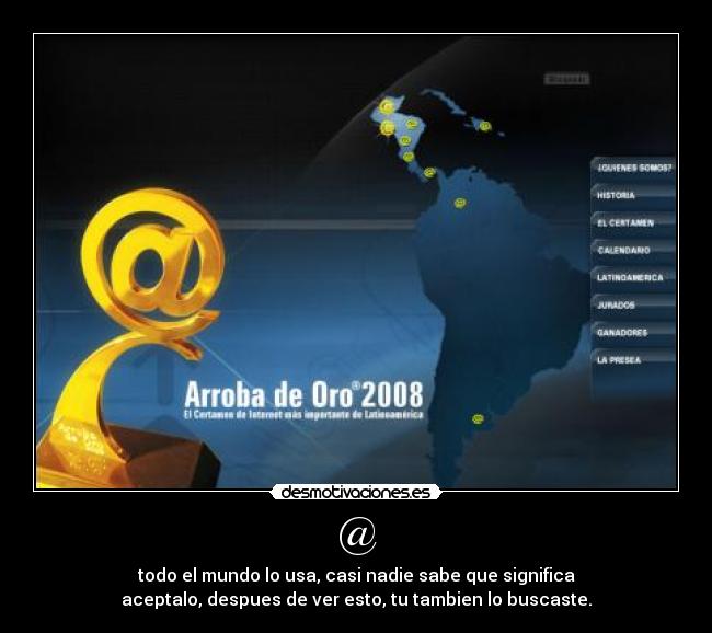 carteles arroba informatica mundial computadoracorreo masa desmotivaciones