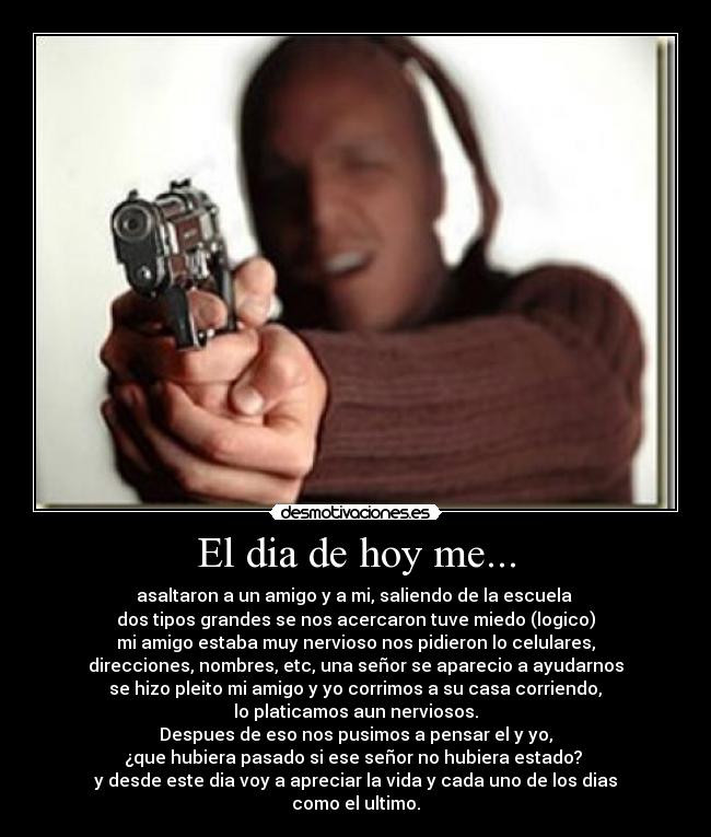 El dia de hoy me... - 