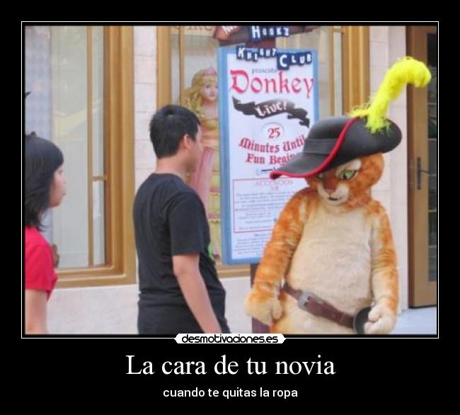 La cara de tu novia -