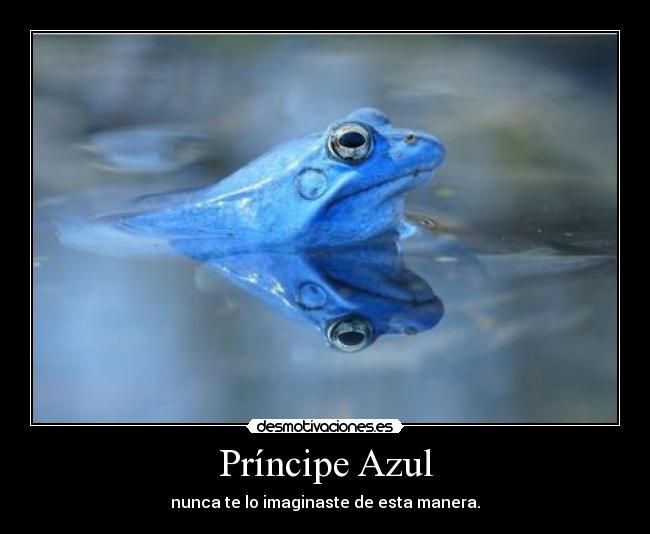 Príncipe Azul - nunca te lo imaginaste de esta manera.