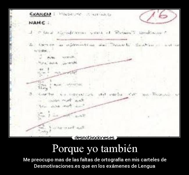 Porque yo también - 